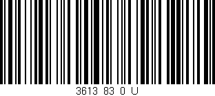 Código de barras (EAN, GTIN, SKU, ISBN): '3613_83_0_U'