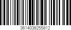 Código de barras (EAN, GTIN, SKU, ISBN): '3614038255812'