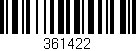 Código de barras (EAN, GTIN, SKU, ISBN): '361422'