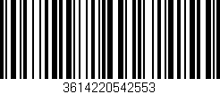 Código de barras (EAN, GTIN, SKU, ISBN): '3614220542553'