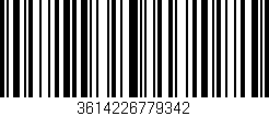 Código de barras (EAN, GTIN, SKU, ISBN): '3614226779342'