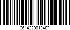 Código de barras (EAN, GTIN, SKU, ISBN): '3614228810487'