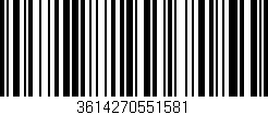 Código de barras (EAN, GTIN, SKU, ISBN): '3614270551581'