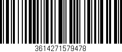 Código de barras (EAN, GTIN, SKU, ISBN): '3614271579478'