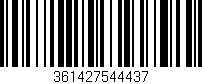 Código de barras (EAN, GTIN, SKU, ISBN): '361427544437'