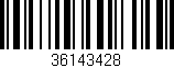 Código de barras (EAN, GTIN, SKU, ISBN): '36143428'