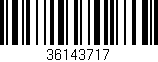 Código de barras (EAN, GTIN, SKU, ISBN): '36143717'