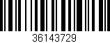 Código de barras (EAN, GTIN, SKU, ISBN): '36143729'
