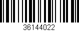 Código de barras (EAN, GTIN, SKU, ISBN): '36144022'