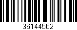 Código de barras (EAN, GTIN, SKU, ISBN): '36144562'