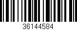 Código de barras (EAN, GTIN, SKU, ISBN): '36144584'