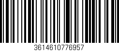 Código de barras (EAN, GTIN, SKU, ISBN): '3614610776957'