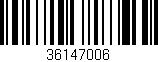 Código de barras (EAN, GTIN, SKU, ISBN): '36147006'