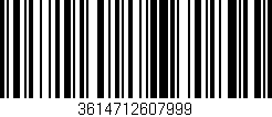 Código de barras (EAN, GTIN, SKU, ISBN): '3614712607999'