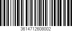 Código de barras (EAN, GTIN, SKU, ISBN): '3614712608002'
