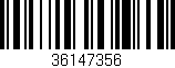 Código de barras (EAN, GTIN, SKU, ISBN): '36147356'