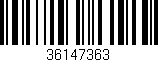 Código de barras (EAN, GTIN, SKU, ISBN): '36147363'