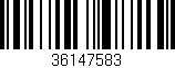 Código de barras (EAN, GTIN, SKU, ISBN): '36147583'