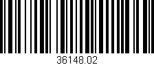 Código de barras (EAN, GTIN, SKU, ISBN): '36148.02'