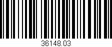 Código de barras (EAN, GTIN, SKU, ISBN): '36148.03'