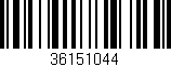 Código de barras (EAN, GTIN, SKU, ISBN): '36151044'