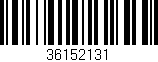 Código de barras (EAN, GTIN, SKU, ISBN): '36152131'