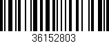 Código de barras (EAN, GTIN, SKU, ISBN): '36152803'