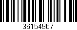 Código de barras (EAN, GTIN, SKU, ISBN): '36154967'