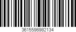 Código de barras (EAN, GTIN, SKU, ISBN): '3615596982134'