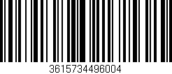 Código de barras (EAN, GTIN, SKU, ISBN): '3615734496004'
