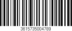 Código de barras (EAN, GTIN, SKU, ISBN): '3615735004789'