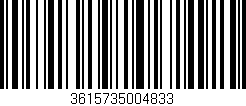 Código de barras (EAN, GTIN, SKU, ISBN): '3615735004833'