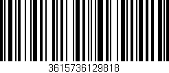 Código de barras (EAN, GTIN, SKU, ISBN): '3615736129818'