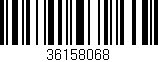 Código de barras (EAN, GTIN, SKU, ISBN): '36158068'