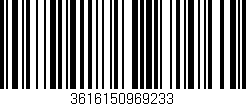 Código de barras (EAN, GTIN, SKU, ISBN): '3616150969233'