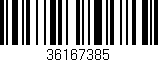 Código de barras (EAN, GTIN, SKU, ISBN): '36167385'