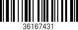 Código de barras (EAN, GTIN, SKU, ISBN): '36167431'