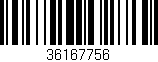 Código de barras (EAN, GTIN, SKU, ISBN): '36167756'