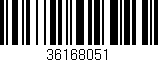 Código de barras (EAN, GTIN, SKU, ISBN): '36168051'