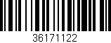 Código de barras (EAN, GTIN, SKU, ISBN): '36171122'
