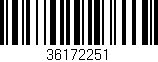 Código de barras (EAN, GTIN, SKU, ISBN): '36172251'