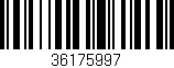 Código de barras (EAN, GTIN, SKU, ISBN): '36175997'