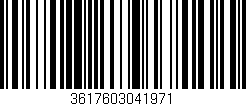 Código de barras (EAN, GTIN, SKU, ISBN): '3617603041971'