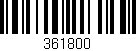 Código de barras (EAN, GTIN, SKU, ISBN): '361800'