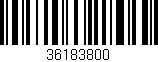 Código de barras (EAN, GTIN, SKU, ISBN): '36183800'
