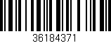 Código de barras (EAN, GTIN, SKU, ISBN): '36184371'