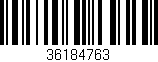 Código de barras (EAN, GTIN, SKU, ISBN): '36184763'