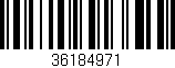 Código de barras (EAN, GTIN, SKU, ISBN): '36184971'