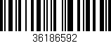 Código de barras (EAN, GTIN, SKU, ISBN): '36186592'