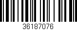 Código de barras (EAN, GTIN, SKU, ISBN): '36187076'
